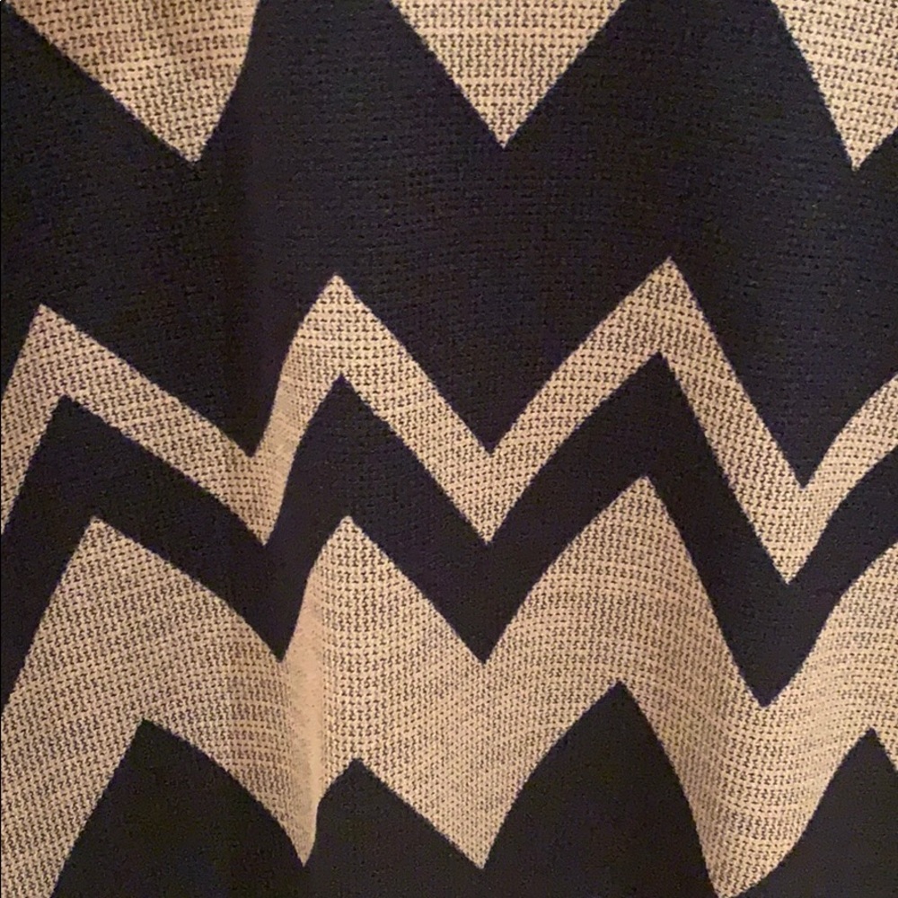 ALT.B Navy & Grey Chevron Bodycon Mini Dress - Picture 3 of 3